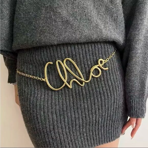 Gold Chain Belt Q86